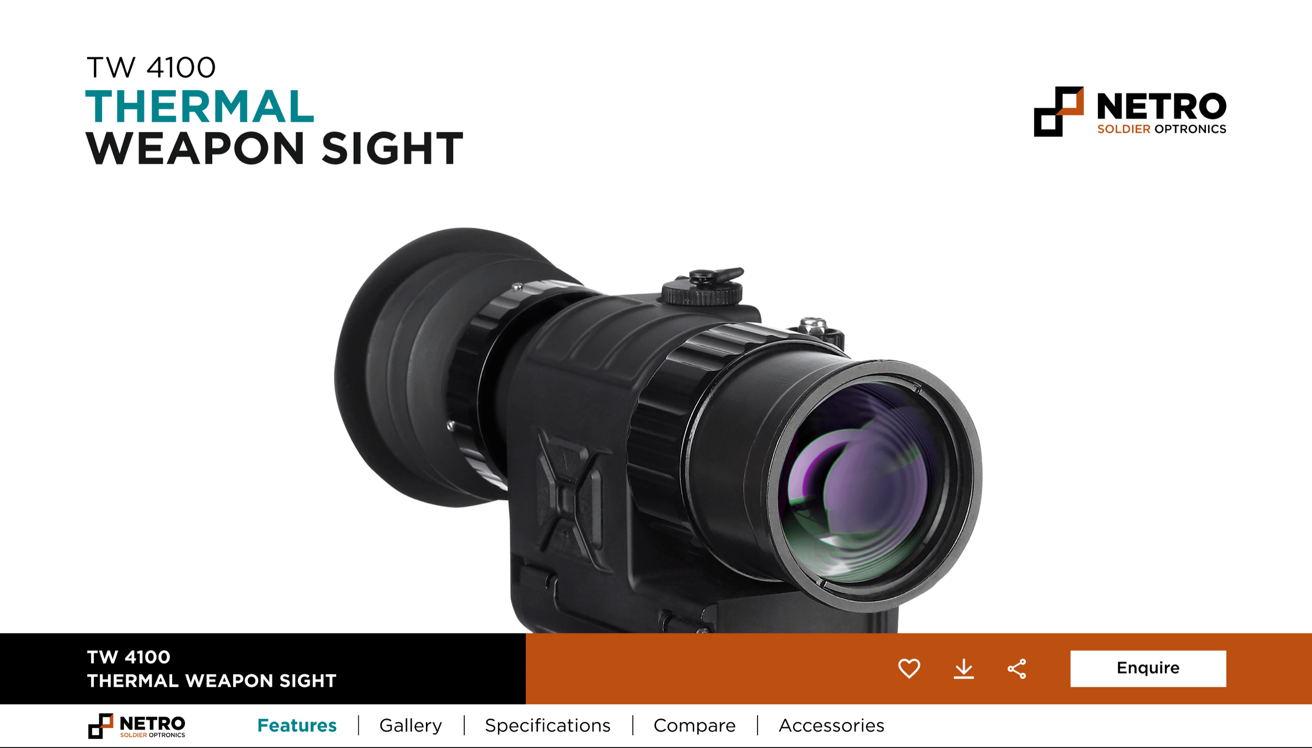 Product page overview